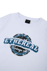 White vintage overfit short sleeve t-shirts
