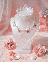 バタフライワルツチョーカーネックレス - Rosegold Color