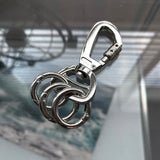 2Type Carabiner Silver Keyring