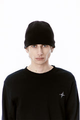 LABEL BEANIE (BLACK)
