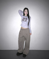 shirring number tee (4colors)