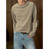 Crop waffle long sleeves(3color)