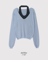 #RB ホルターネックレイヤードルーズニット (5color)