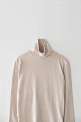 Basic turtle neck T-shirts (Beige)