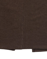  RAW EDGE LONG SKIRT (BROWN) WOMENS