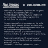 The Geeks x colorblind. 'Mosh' ショートスリーブシャツ（ホワイト）