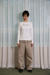"ハイヤー ミー" コンバーテーブルロングスリーブ (WHITE)