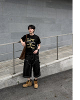 Beto Studded Bermuda Denim Pants