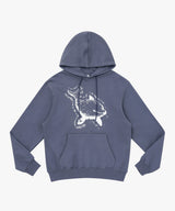 Pixel Dolphin Hoodie - Charcoal   