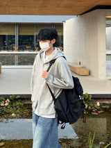Basic Two-Way Hood Zip-Up (2 Colors)