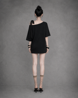 アイリスレースリボンTシャツ #Black(黑)