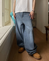Rocky big wide strap balloon denim
