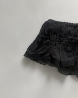 ウィンガーシャーリングレーススカート (Black)