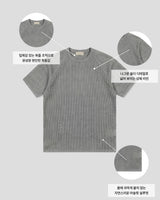 モーフワッフルラグランショートスリーブTシャツ