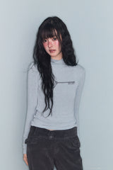 MIRE KEY WOOL HIGH NECK T MINT