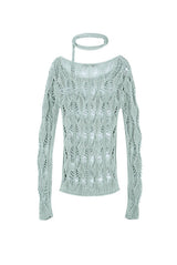Scarf Set Knit Top (MINT)