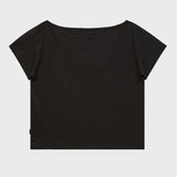 マルチーズギャルオフショルダーハーフスリーブTシャツ