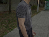 ASCLO Velour Henry Neck Muscle Short Sleeve T (4color)