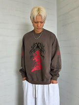 VENTIQUE ピグメントグラマースウェットシャツ2カラー