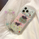 Forest Cat Gold Accent iPhone Case