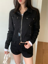Haze Metal Stud Cotton Jacket