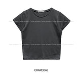 [U-BASIC] キャップスリーブクロップ半袖