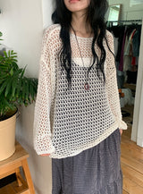 Rando Two-Way Net Loose Fit Summer Cardigan