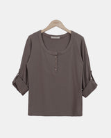 フート ロールアップ ロングスリーブ Tシャツ