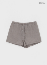 [MADE] Pinky Check Banding Shorts
