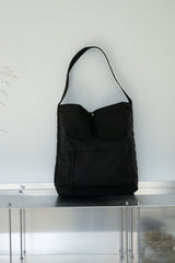 puff pocket padding bag (black)