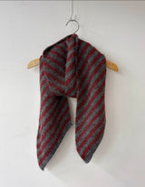 バイアスストライプウールマフラー / 4colors