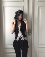 mica square dot scarf