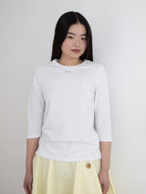 コンフィ 3/4スリーブT (WHITE)
