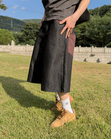 Haven Check Pocket Bermuda Denim Pants