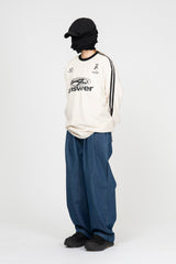 リスポベルベットトラック長袖Tシャツ