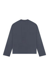 Boxy Henley Long Sleeve Tee