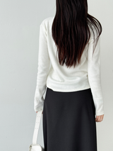 plain button skirts (2color)