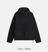 No.1540 fleece FH string hood-T (3color)