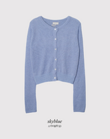 #Back Ribbon Embroidery Knit Cardigan (5color)