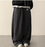 Angel Wing Star Pocket Embroidery Wide Banding Pants