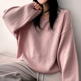 Ind boxy punching balloon V-knit