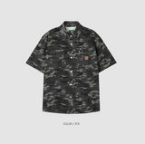 Camo Leather Patch Shirt