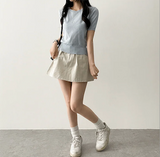 Lipo Pintuck Belt Set Banding Miniskirt