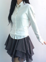 Round Pick Dot Cardigan