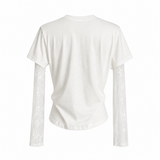 Isabeau Floral Lace Tee