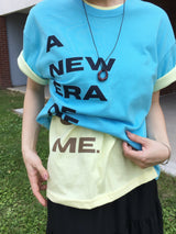 New Era Lettering Cropped Short-Sleeve T-Shirt (5c)