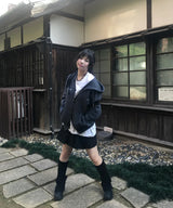 (zp) MMシンボルロゴ2WAYジップアップ (GREY)
