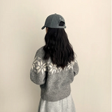 Eve High Quality Nordic Snowflake Round Knit
