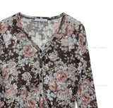 Haze Flower Ruffle Cardigan