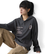 (unisex) Notz Henley Neck Hoodie
